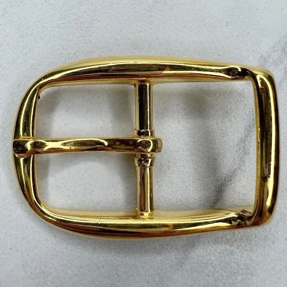 Vintage Gold Tone Simple Basic Belt Buckle for up to 1 Inch Belt